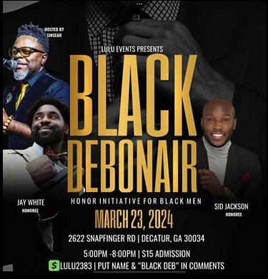 Archival flyer for Black Debonair