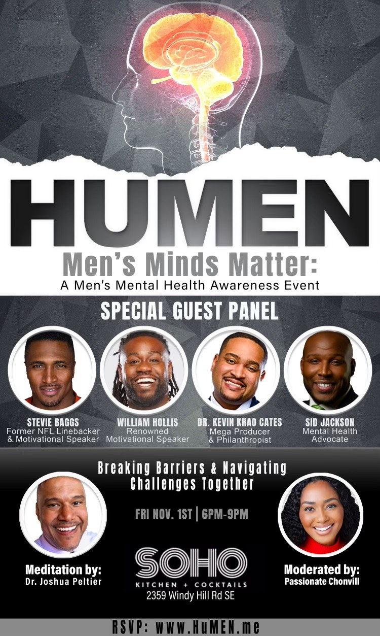 Archival flyer for HuMen: Men’s Minds Matter