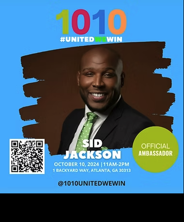 Archival flyer for 10 10: United We Win